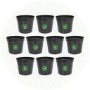 udanta Black 6 Inch Nursery Pots for Home Garden – Qty 10pcs...