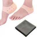 UFLOW Silicone Gel Heel Pad Socks for Pain Relief with Micro Fibre Cloth - 1 Pair...