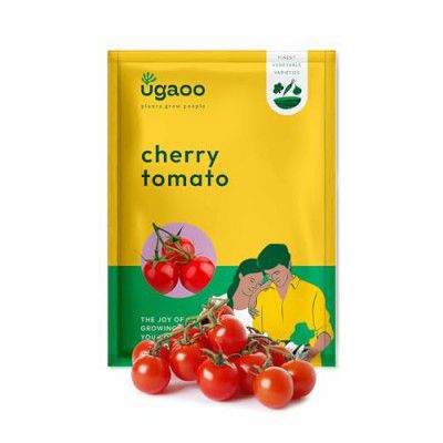 UGAOO Cherry Tomato Vegetable Seeds (Red, Pack of 200mg, 50 Seeds)