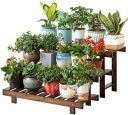 UHUD CRAFTS 3-Tier Plant Stand/Pot Stand, 3-Step Planter Holder, Flower Pot Display Shelf, Ladder Stand for Multiple Plants, Freestanding Plants Rack for Home, Garden, Patio, Balcony, Indoor Outdoor...
