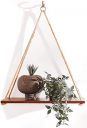 UHUD CRAFTS Hanging Shelves - Adjustable Rope Hanging Shelf, Wall Hanging Decor...