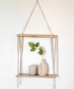 UHUD CRAFTS Macrame Wall Hanging Shelf...