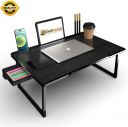 UkdiMukdi Wood Portable Laptop Table (Finish Color - COTTED BLACK, Pre Assembled)
...