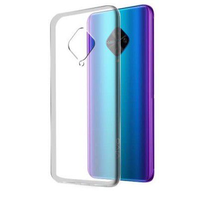 Ultra Clear (Pack of 2 Pcs) Soft Silicone for Vivo S1 Pro TPU Transparent Boom Anti Slip Scratch Shockproof Resistant Protective Back Cover