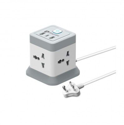 UltraProlink 7 in 1 Cube Extension Board Power Strip Multi-Port 