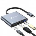 UltraProlink USB hub Smart Hub Docking Station |3 in 1 USB Type C to HDMI 4K@30Hz Adapter ...
