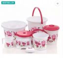 UMA Plastic Bathroom Set 07 Pieces Heavy Duty, Large Capacity 20 L Plastic Bucket  (Pink)...