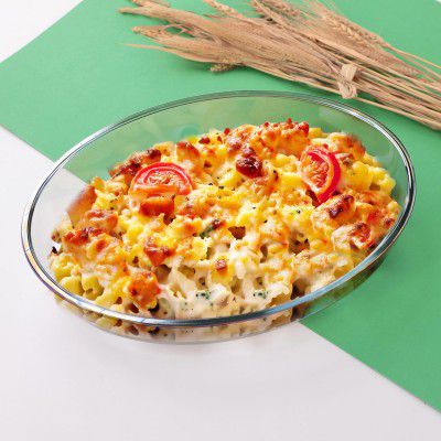 UMAI Borosilicate Glass Baking Tray-Oval Shape (700ml)