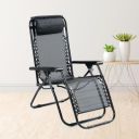 UMAI Recliner Chair | Easy Chair | Relaxing Chair for Home | Portable Foldable | Adjustable Pillow | Comfortable Lounge | Lawn Balcony Home Room | Folding Chair | Black...