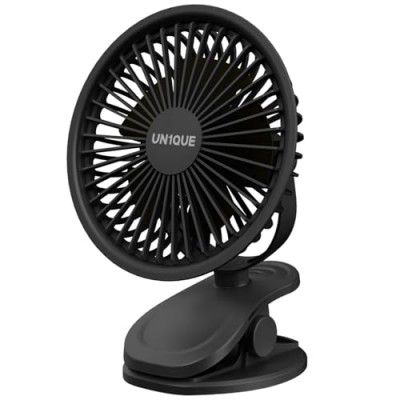 UN1QUE Mini Portable Fan Battery Operated, 6 Inch Powerful USB Table Fan