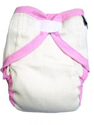 Unbleached Cotton Fitted Cloth Diaper (Size 3)