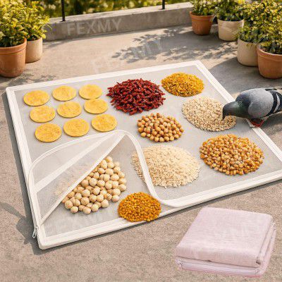 Unbleached Drying Cloth with Net Cover (1Pcs) | Cotton Base Fabric | 75x100 cm