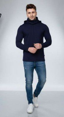 URE Enterprises Full Sleeve Solid Men Sweatshirt