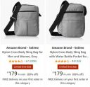Amazon Brand - Solimo Nylon Cross Body Sling Bag @ 89% Off...