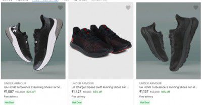 Upto 90% Off Under Armour Men’s Sports Shoes