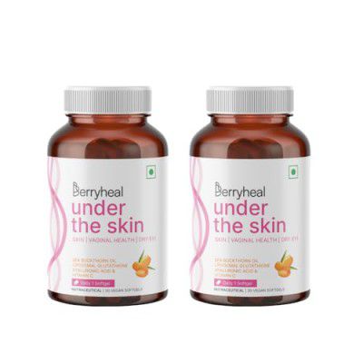 Under The Skin L-Glutathione (250mg | Omega 3679)  | 60 Capsules for Women