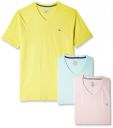 Undercolors of Benetton Mens Cotton T-Shirt (016DI Pink/Sky blue/Yellow S)-902...