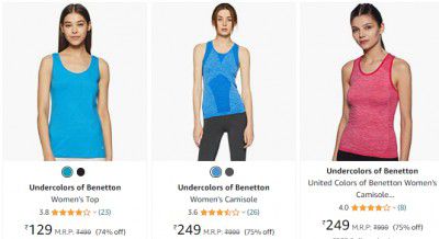 Undercolors of Benetton Women Top Starts ₹129