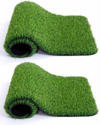 UNFOLD HAPPINESS PP (Polypropylene) Door Mat  (Green, Medium, Pack of 2)