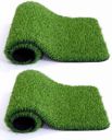 UNFOLD HAPPINESS PP (Polypropylene) Door Mat  (Green, Medium, Pack of 2)...