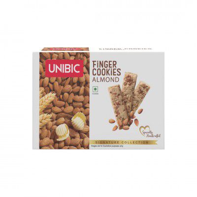 Unibic Almond Finger Cookies - 400g| Made with real almonds