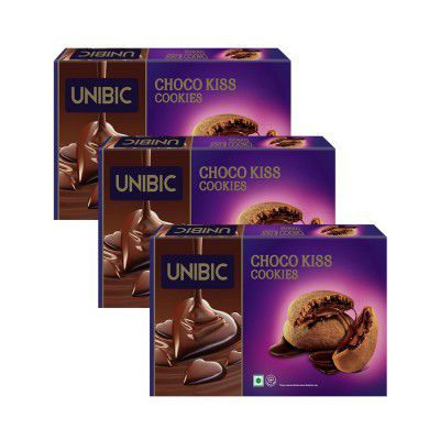 UNIBIC Foods Choco Kiss Cookies 250g (Pack of 3)