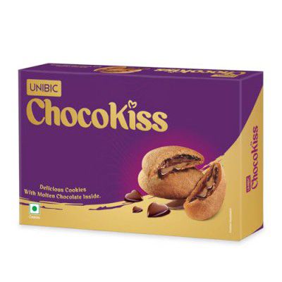 Unibic Foods India Pvt LTD Choco Kiss Cookies 250 Grams, Made for Chocoholics