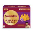 Unibic Foods India Pvt LTD Swaadesi Kesar Kaju Modak|220Gm| 11 Pcs...