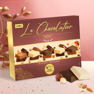 Unibic Le Chocolatier | Assorted Chocolates| Chocolate Gift Pack | 168G
