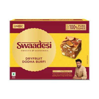 Unibic Swaadesi Desi Ghee Dryfruit Dodha Barfi 200g