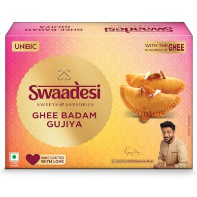Unibic Swaadesi Ghee Badam Gujia I 240 GM