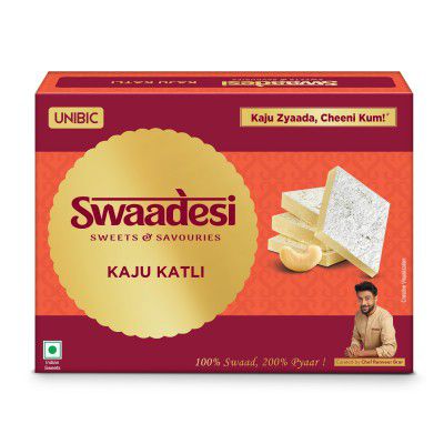 Unibic Swaadesi Shahi Kaju Katli 180gm/195gm Weight May Vary
