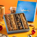 Unifit Assorted Nutri Cookies Gift Pack | Premium Healthy Cookies | No Maida, No Preservatives | High Fiber & Protein | Gluten-Free| 4 Gourmet Flavors | 400g (100g x 4)...