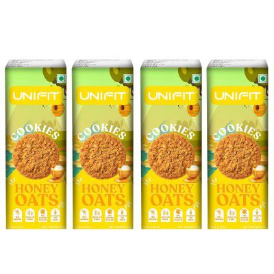 UNIFIT Honey Oats Cookies with Goodness of Oats | 75gm Pack!