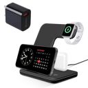UNIGEN AUDIO UNIDOCK 3-in-1 Wireless Charger Type-C PD for iWatch Series SE/6/5/4/3/2/1; AirPods 1/2/Pro; iPhone 15/14/13/13/Mini/13Pro/12/12pro/11/XS MAX/XR/XS/X/8/8 Plus/Samsung & (Black AD) …...