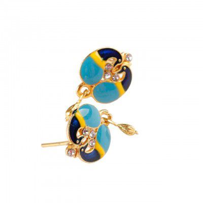 UNIQOSTAR Earrings & Jhumka/Jhumki for Women & Girls Traditional & Ethinic Multicolor Kundan Meenakari & Gold Plated Enamel Pearls & Semi-Precious Stones Accessories - 1 Pair