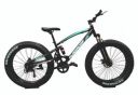 Unisex Fat tyre 26T 7 Speed Gear 18 Steel Frame Dual Disc Brakes Bicycle...