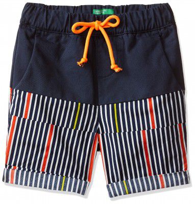 United Colors of Benetton Baby Boy's Regular fit Cotton Shorts