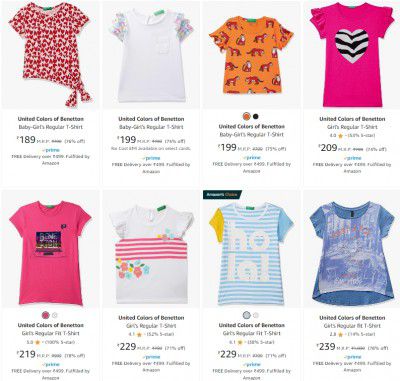 United Colors of Benetton Baby-Girl's Minimum 75% Off | Starts ₹149