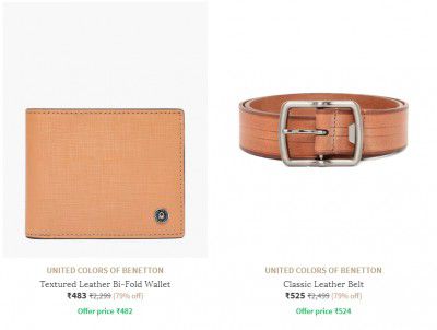 UNITED COLORS OF BENETTON Belts & Wallet