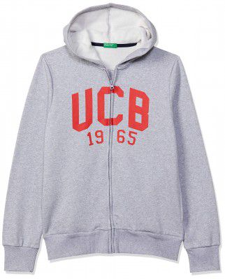 United Colors of Benetton Boy's Cotton Hooded Neck Sweatshirt