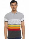 United Colors of Benetton Men Cotton Solid Regular Fit Polo Shirt...