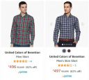 United Colors of Benetton Men Shirt up to 82% off...