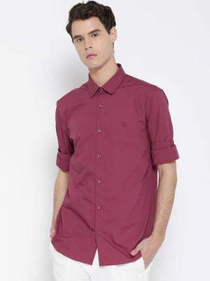 United Colors of Benetton Men Slim Fit Solid Casual Shirt