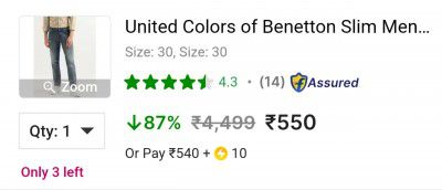 United Colors of Benetton Men Slim Mid Rise Dark Blue Jeans