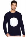United Colors of Benetton Mens Cotton Sweatshirt (19A3S67J0043I_520_S_Navy Melange_S)...