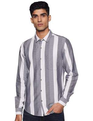 United Colors of Benetton Men's Striped Slim fit Casual Shirt