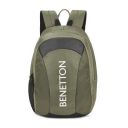 UNITED COLORS OF BENETTON Skylar Polyester 18L 2 Compartment Laptop Backpack For Unisex - Olive...