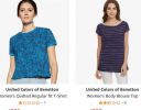 United Colors of Benetton Womens Clothing Upto 75% Off...