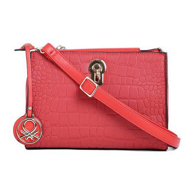 United Colors of Benetton Womens Sling Bag (Red)